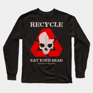 Recycle (text) Long Sleeve T-Shirt